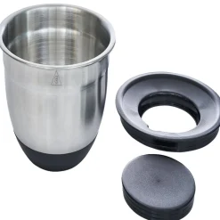 Gifi Bol à mixer inox avec base silicone et 3 râpes Ø22xH11,2cm New