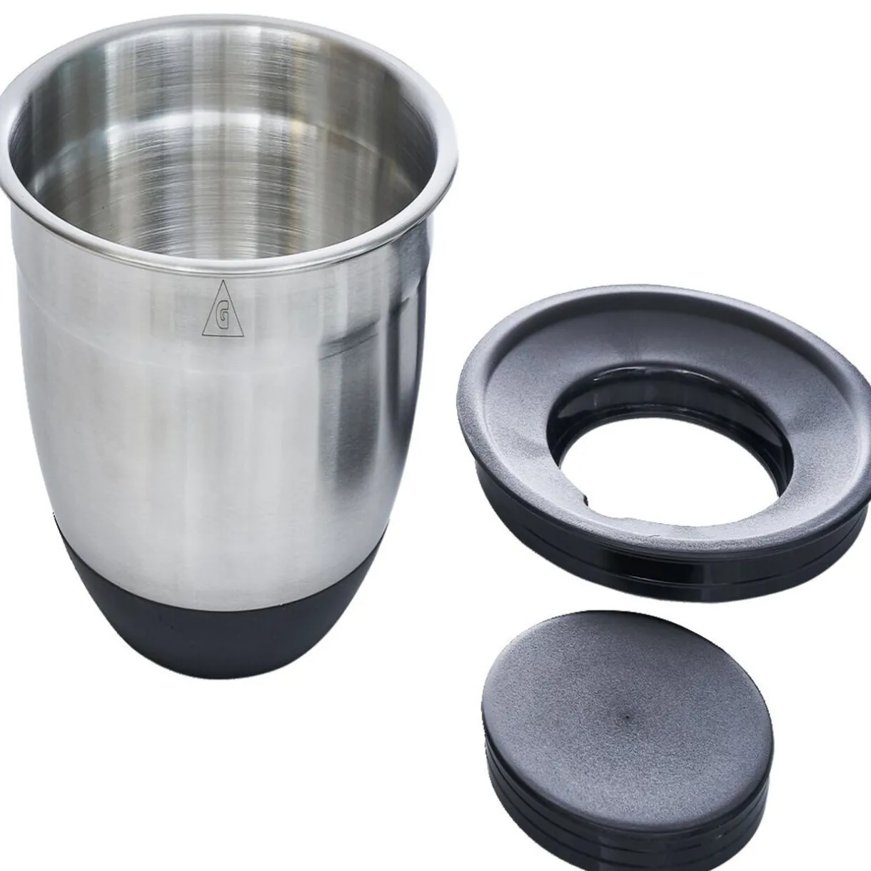 Gifi Bol à mixer inox avec base silicone et 3 râpes Ø22xH11,2cm New