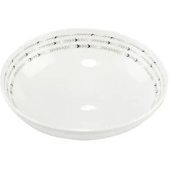 Gifi Bol à salade porcelaine contour Ø20 cm