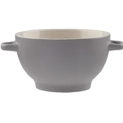 Gifi Bol à soupe gris avec couvercle