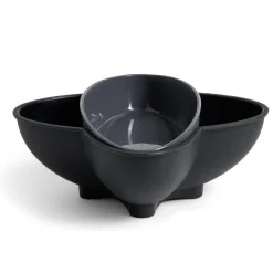 Gifi Bol apéritif avec poubelle gris Outlet
