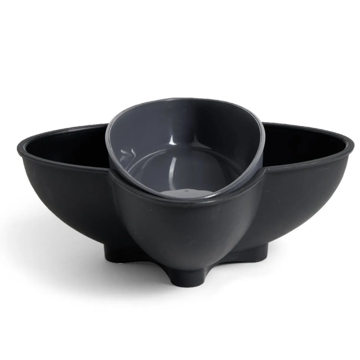 Gifi Bol apéritif avec poubelle gris Outlet