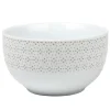 Gifi Bol blanc à motif taupe