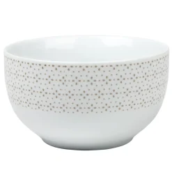 Gifi Bol blanc à motif taupe