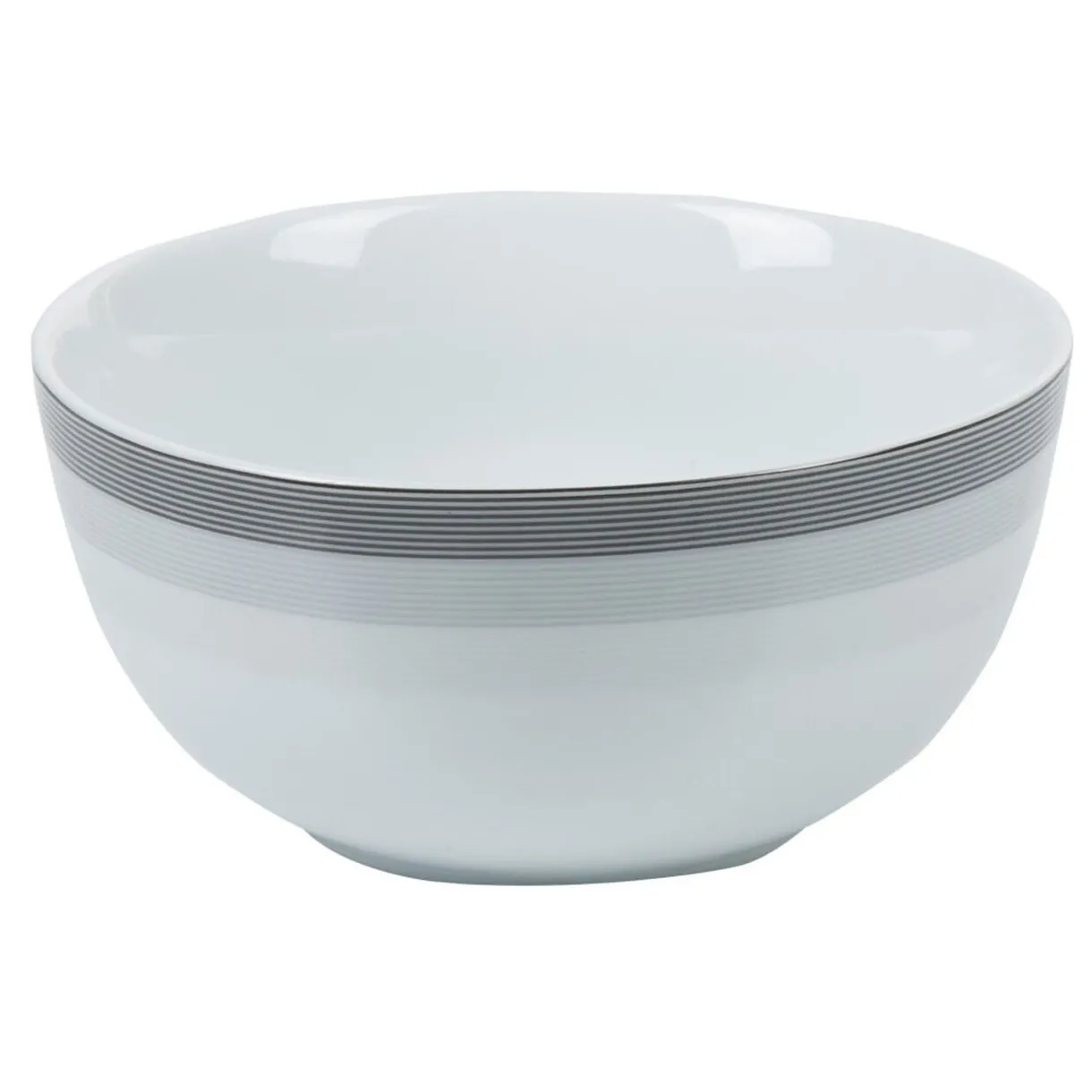 Gifi Bol blanc et gris Sérénité Rayures Clearance