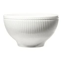 Gifi Bol Colombe en porcelaine striée blanc Ø15xH8cm Sale
