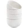 Gifi Bol embossé blanc x4