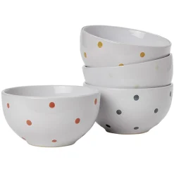 Gifi Bol en céramique déco pois coloré x4 New