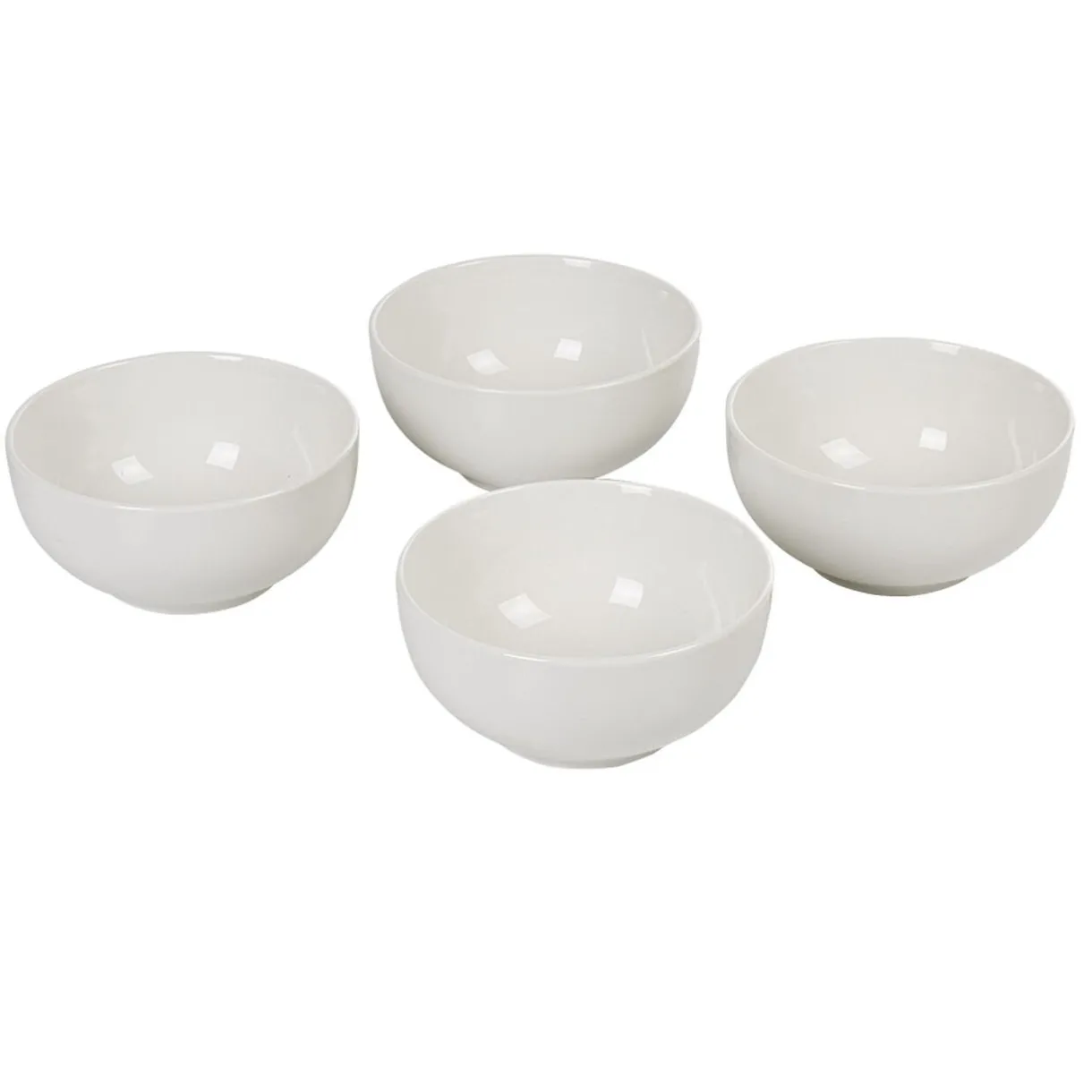 Gifi Bol en céramique uni blanc x4
