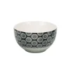 Gifi Bol en porcelaine motif rosace noir blanc