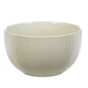 Gifi Bol en porcelaine uni lin avec rainures verticales en relief Online