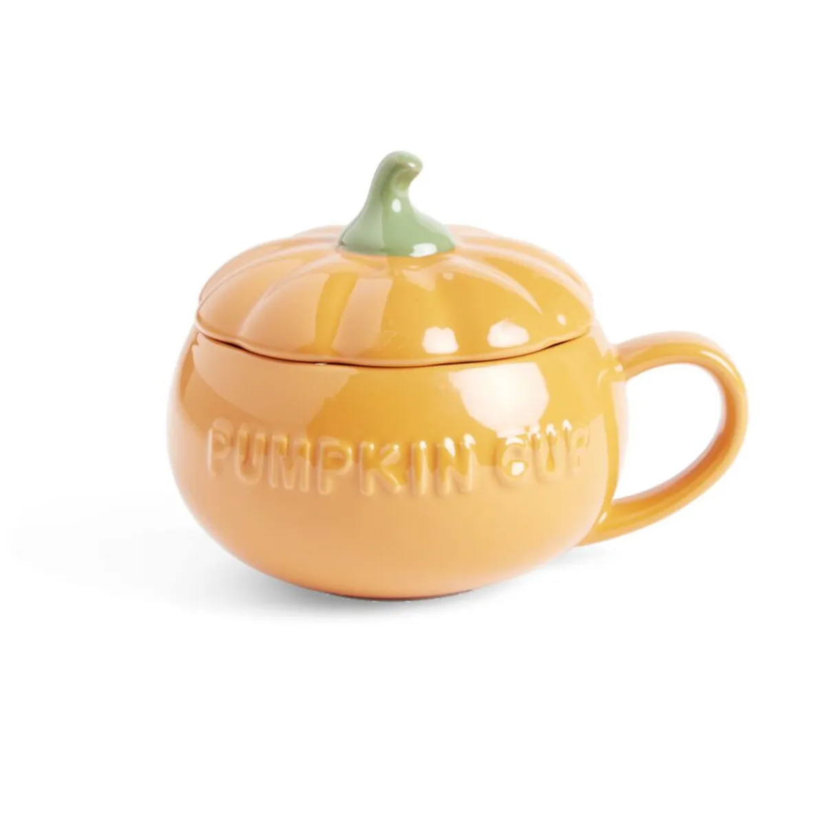 Gifi Bol forme citrouille avec couvercle et poignée Ø14cm