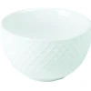 Gifi Bol grès embossé blanc crème x4