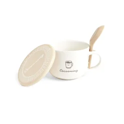 Gifi Bol jumbo 62cl avec cuillère et couvercle cocooning