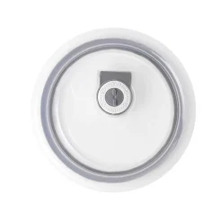 Gifi Bol jumbo embossé blanc couvercle transparent 700 ml