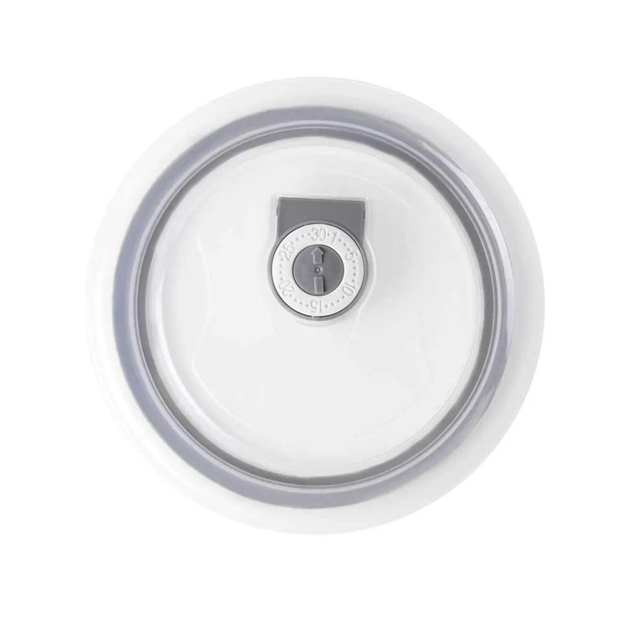 Gifi Bol jumbo embossé blanc couvercle transparent 700 ml
