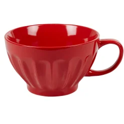 Gifi Bol jumbo rouge cotelé