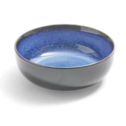 Gifi Bol Meteor porcelaine noir et bleu Ø16cm Clearance