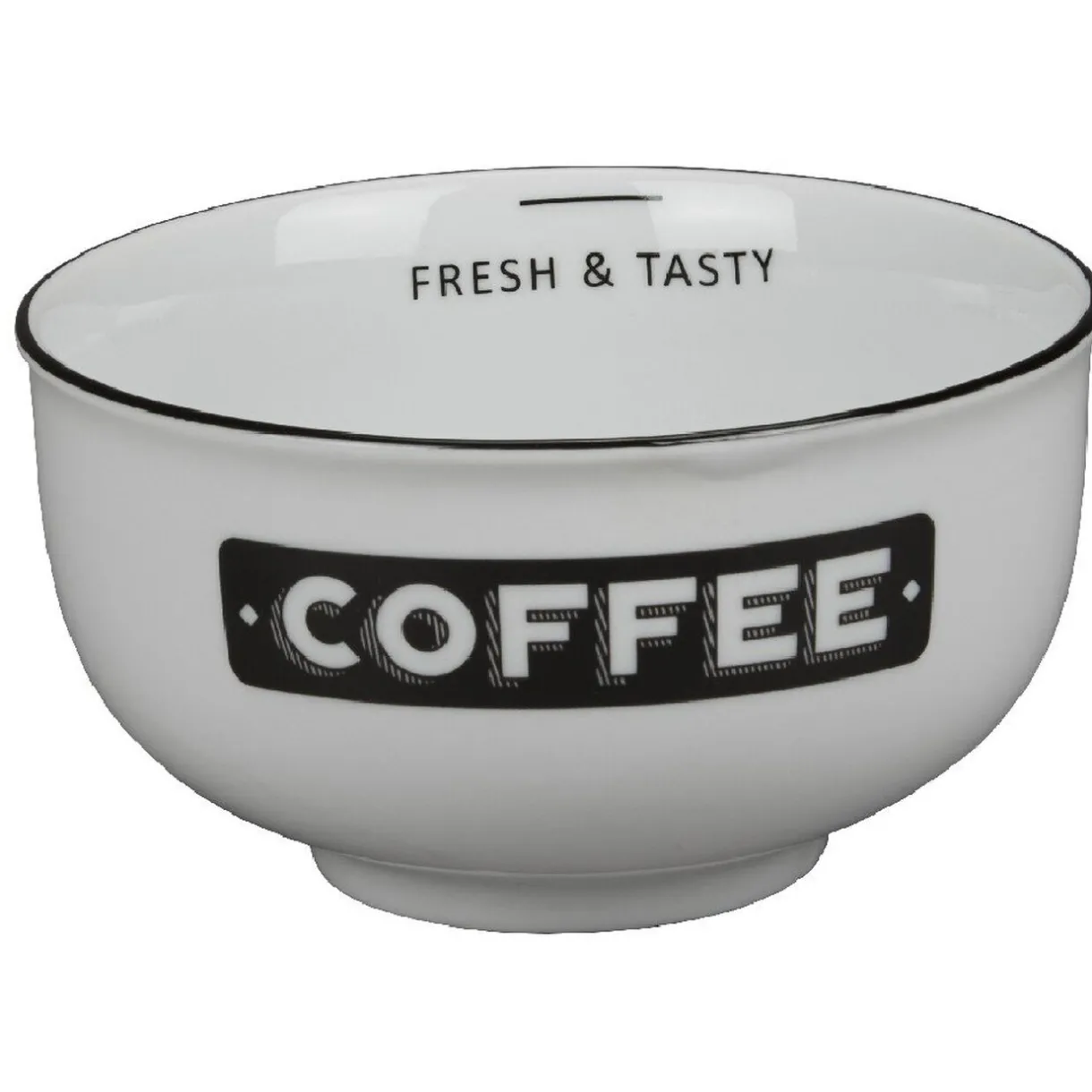 Gifi Bol petit déjeuner blanc message coffee noir Bakery