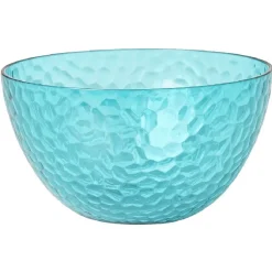 Gifi Bol plastique bleu martelé x4 Outlet