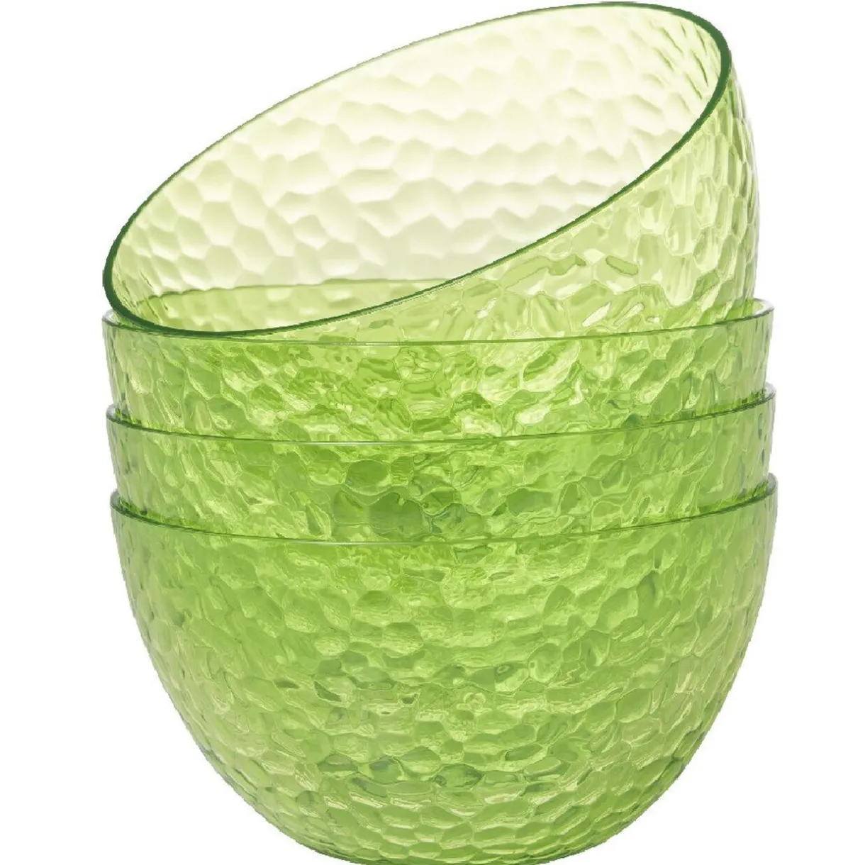 Gifi Bol plastique vert martelé x4 Sale