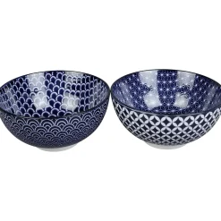 Gifi Bol rond Olympe motif graphique bleu blanc