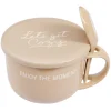 Gifi Bol soupe jumbo 62cl et cuillère porcelaine cocooning