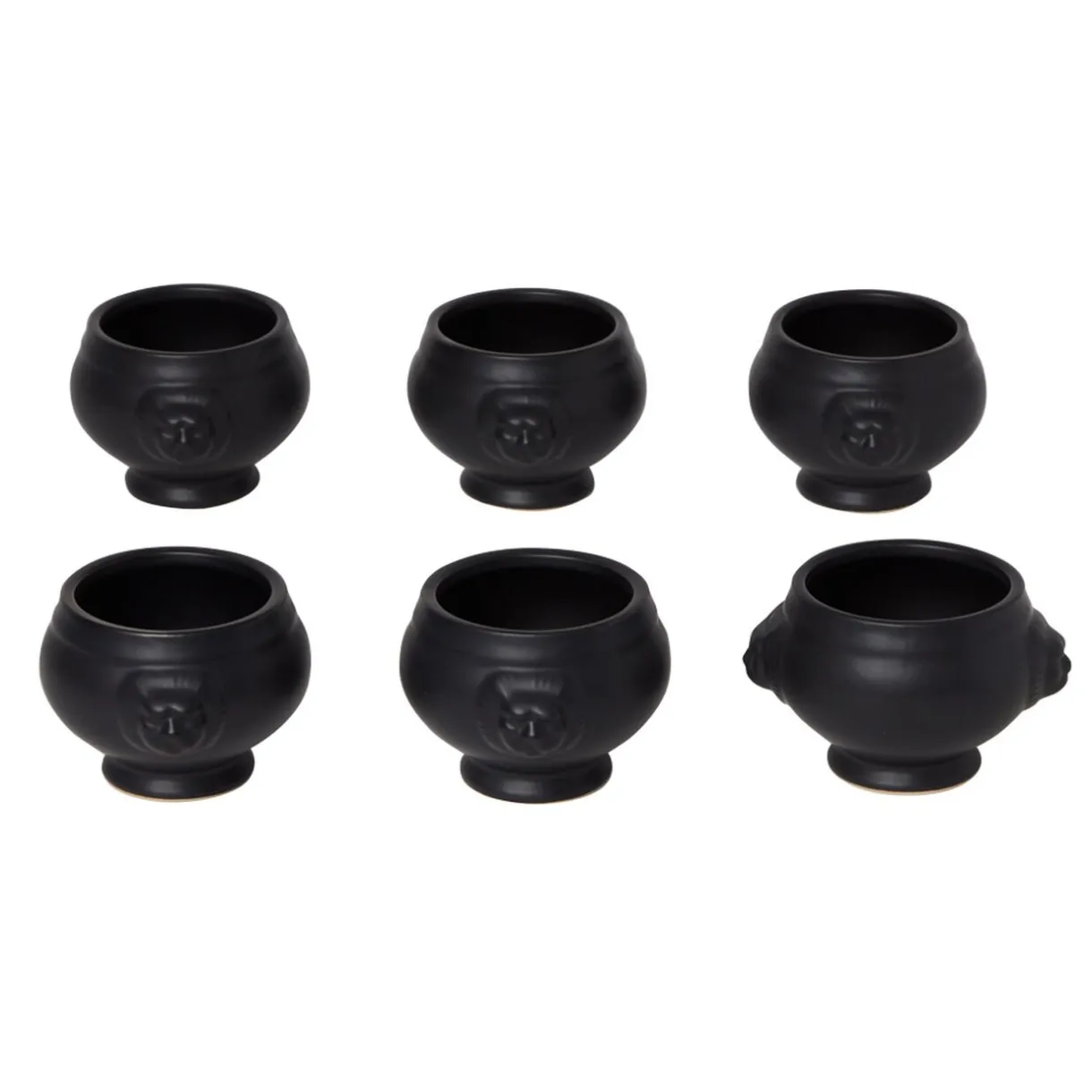 Gifi Bol tête de lion noir mat x6