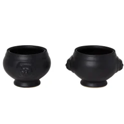 Gifi Bol tête de lion noir mat x6