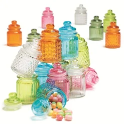 Gifi Bonbonnière colorée en verre Best
