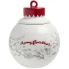 Gifi Bonbonnière en céramique décor Noël rouge blanc Online