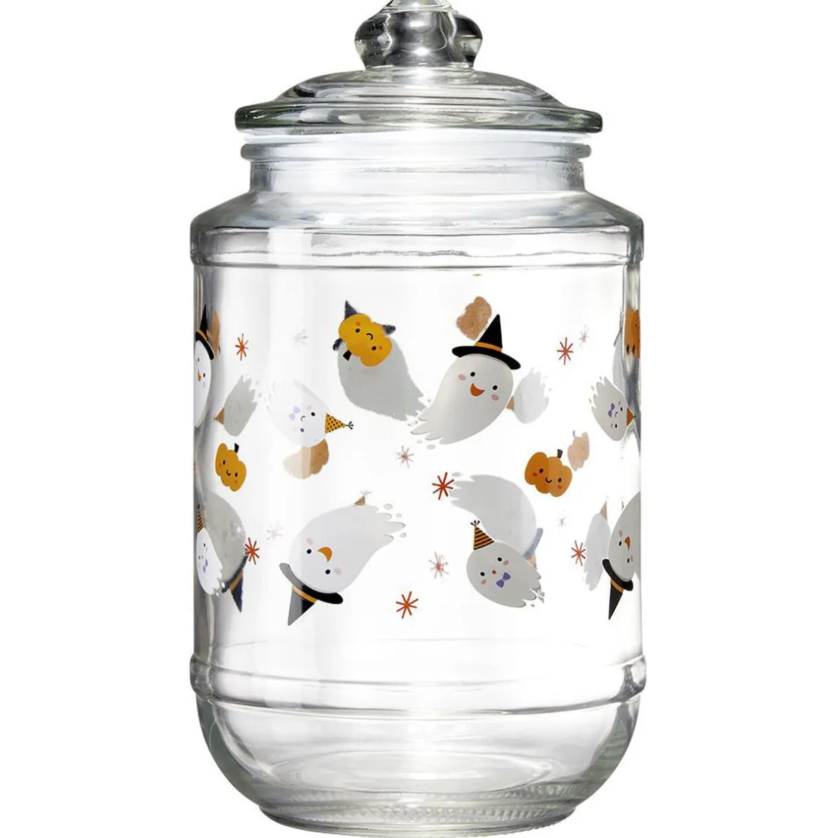 Gifi Bonbonnière 2L en verre motifs Halloween Ø13,5xH24,5cm Best