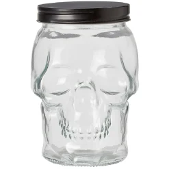 Gifi Bonbonnière transparente design Tête de mort Halloween 1,5L Outlet