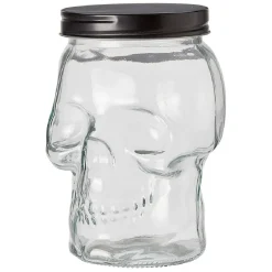 Gifi Bonbonnière transparente design Tête de mort Halloween 1,5L Outlet