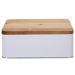 Gifi Boîte à biscuit rectangulaire blanc naturel Online