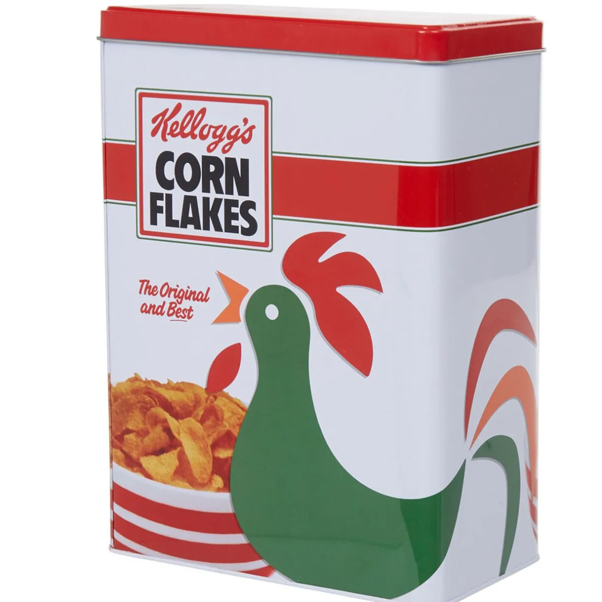 Gifi Boîte à céréales en métal Kellogg's Corn flakes motif coq