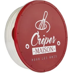 Gifi Boîte à crêpes ronde avec couvercle design rouge Clearance