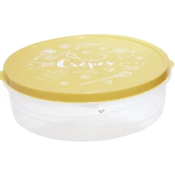 Gifi Boîte à crêpes ronde avec couvercle imprimé motif cuisine Ø28xH9 cm Clearance