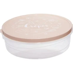 Gifi Boîte à crêpes ronde avec couvercle imprimé motif cuisine Ø28xH9 cm Clearance