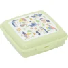 Gifi Boîte à goûter carrée plastique vert 15x14,5xH5cm Discount