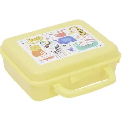 Gifi Boîte à sandwich rectangulaire avec anse plastique vert 16x20xH7cm Clearance