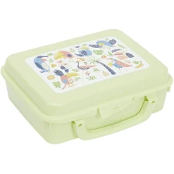 Gifi Boîte à sandwich rectangulaire avec anse plastique jaune 16x20xH7cm New