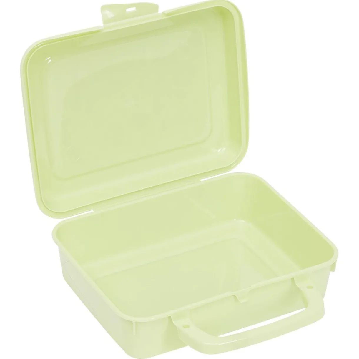 Gifi Boîte à sandwich rectangulaire avec anse plastique jaune 16x20xH7cm New