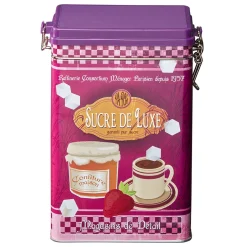Gifi Boîte à sucre en métal design vintage luxe rose fuchsia Outlet