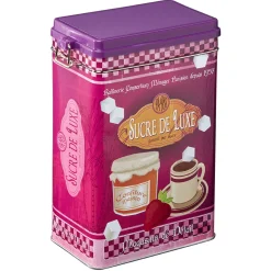 Gifi Boîte à sucre en métal design vintage luxe rose fuchsia Outlet