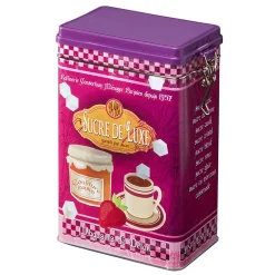Gifi Boîte à sucre en métal design vintage luxe rose fuchsia Outlet