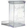 Gifi Boîte à sucre 500g plastique transparent 11,5x9xH19cm