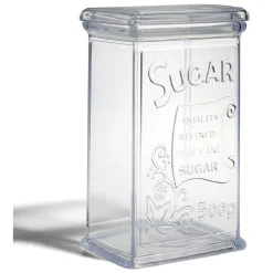Gifi Boîte à sucre 500g plastique transparent 11,5x9xH19cm