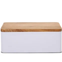 Gifi Boîte à sucre rectangulaire blanc naturel