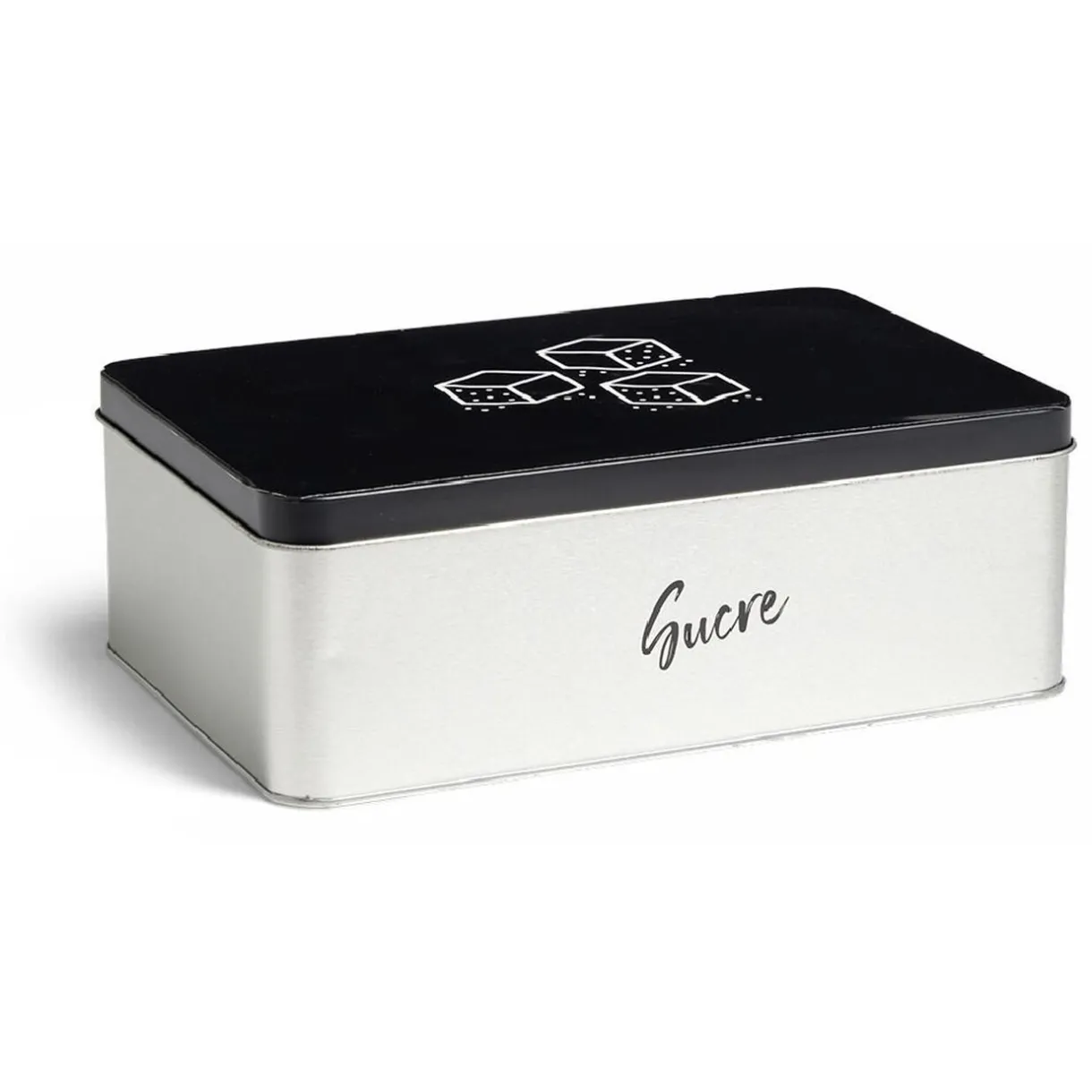 Gifi Boîte à sucre rectangulaire en métal - 20x13xH.7cm Best